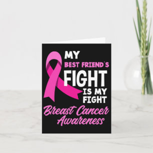 Cartão Minha melhor amiga luta é meu Cancer de luto