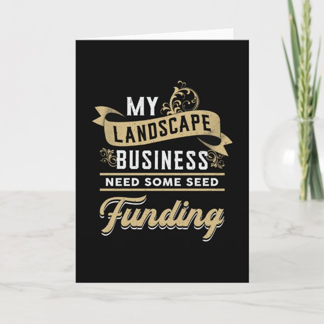 Cartão Minha Paisagem Paisagismo Jardim Paisagista Engraç (Frente)