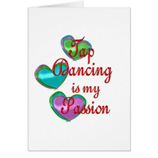 Cartão Minha paixão da dança de torneira