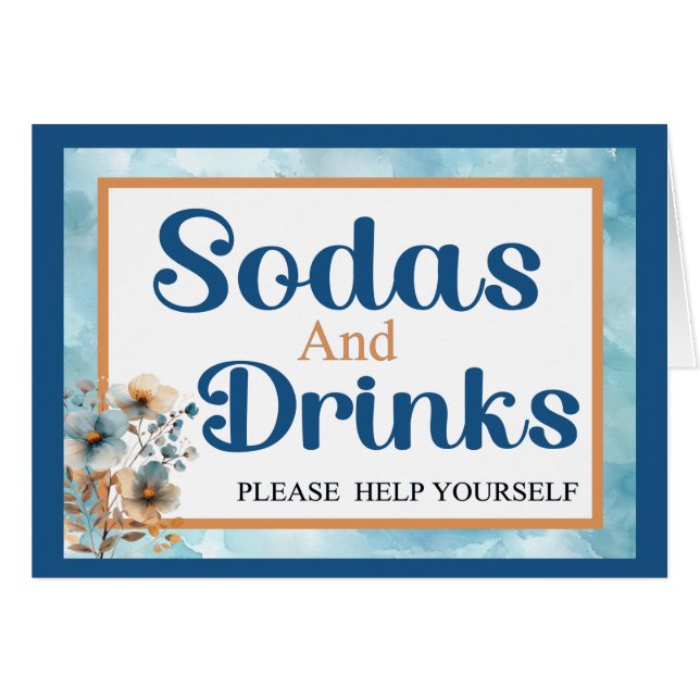 Cartão Minha Pequena Lamb_ Bebidas (Frente horizontal)