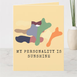 Cartão Minha Personalidade é Luz do Sol