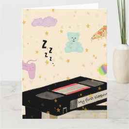 Cartão Minha Primeira Soneca - Sonhadora VHS Nostalgia