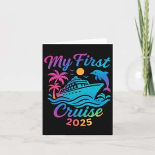 Cartão Minha Primeira Viagem de Cruzeiro 2025 Navio de Vi