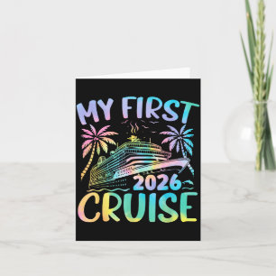 Cartão Minha Primeira Viagem de Cruzeiro 2026 Gravata Tin