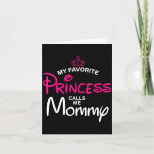 Cartão Minha princesa favorita chama mamãe de filha no di