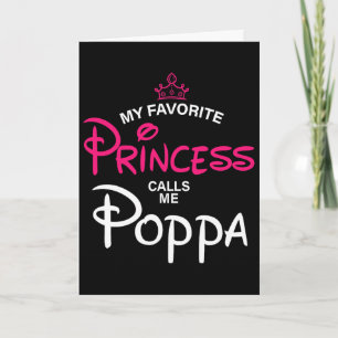 Cartão Minha Princesa Favorita Me Chama de Papai Filha Pa