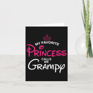 Cartão Minha Princesa Favorita Me Chama de Vovô Filha Pai