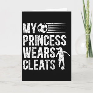 Cartão Minha Princesa Usa Crachás Pai De Futebol De Um Pl