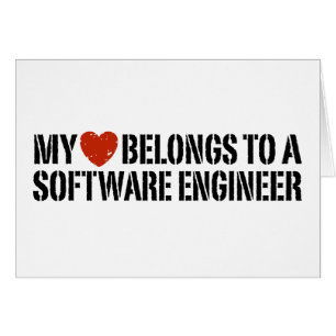 Cartão Minha Software Engineer do coração