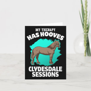 Cartão Minha Terapia Tem Cascos Clydesdale Sessões Horseb