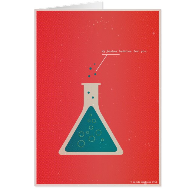 Cartão Minhas bolhas da taça para você (Frente)