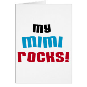 Cartão Minhas camisetas e presentes do Mimi Rocks