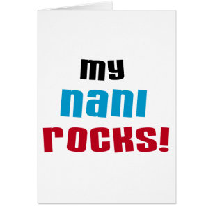 Cartão Minhas camisetas Nani Rocks e presentes
