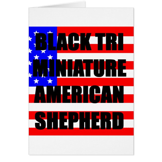 Cartão mini aussie name flag black tri (Frente)