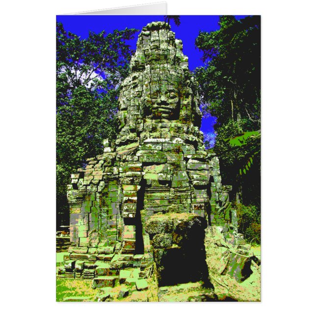 Cartão Mini Bayon [Redux] ... Siem Reap, Camboja Card (Frente)