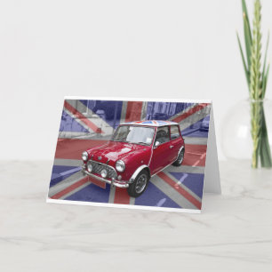 Cartão Mini carro clássico britânico