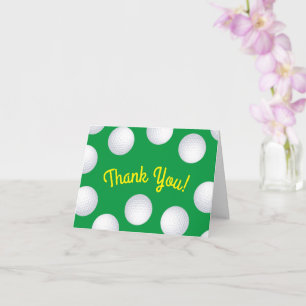 Cartão Mini Golf Balls Festas de aniversário Crianças Esp