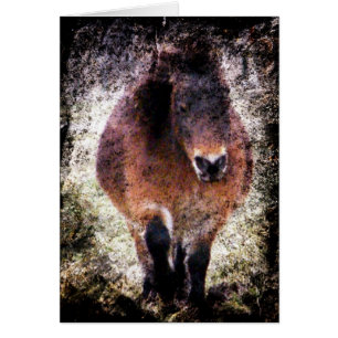 Cartão Mini Grunge da égua