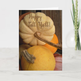 Cartão Mini Pumpkin Branco E Cabeça Amarela Fechar Foto