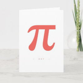 Cartão Minimal Pi Day Symbol Design – Modern Math Graphic