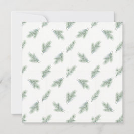Cartão Minimal Pine Corporate Christmas Pattern
