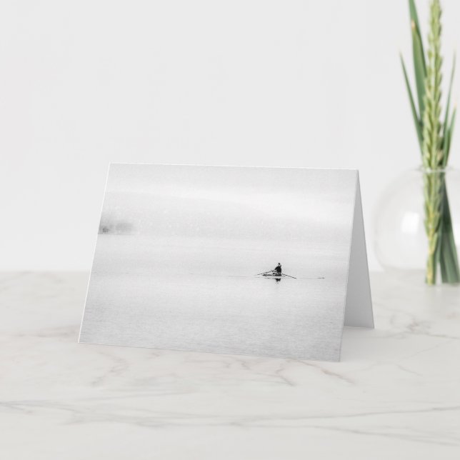 Cartão Minimalismo de solteiro Scull (Frente)