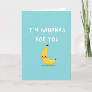 Cartão Minimalista Bananas Para Você