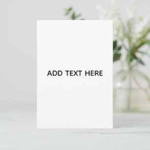 Cartão Minimalista Branco Elegante para Qualquer Ocasião