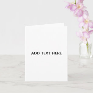 Cartão Minimalista Branco Elegante para Qualquer Ocasião