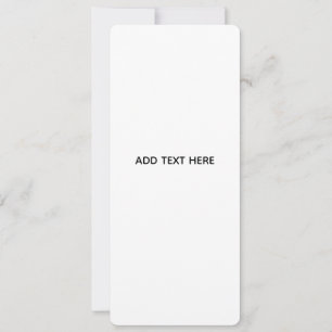 Cartão Minimalista Branco Elegante para Qualquer Ocasião