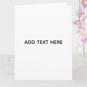 Cartão Minimalista Branco Elegante para Qualquer Ocasião