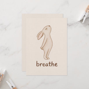 Cartão Minimalista Coelho Respira