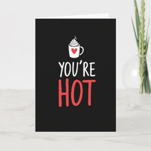 Cartão Minimalista de Café Quente