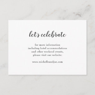 Cartão minimalista delicado do cerco