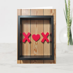 Cartão Minimalista Love Xox