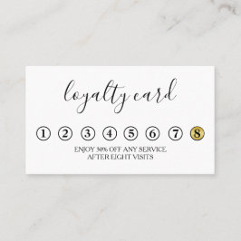 Cartão minimalista moderno da lealdade