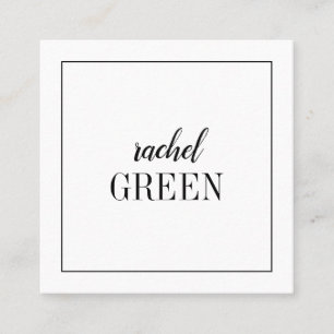 Cartão minimalista quadrado