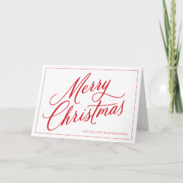 Cartão Minimalistic Merry Christmas Greeting Card
