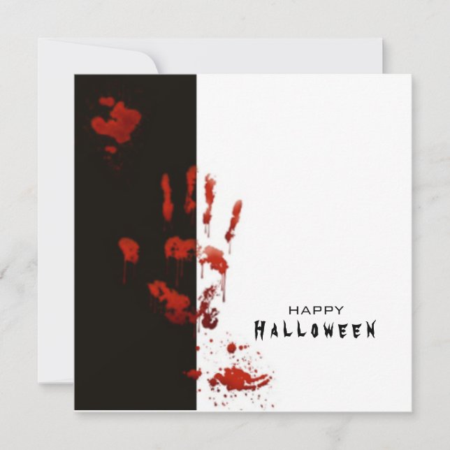 cartão minimalístico do Halloween do excelente (Frente)