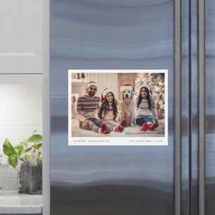 Cartão Mínimo de Imagem da Família Moderna de Foto