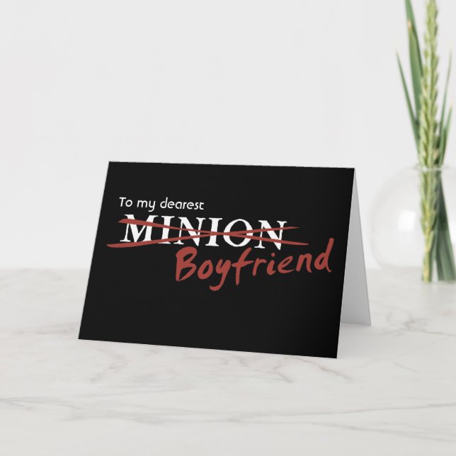 Cartão Minion Namorado (Frente)