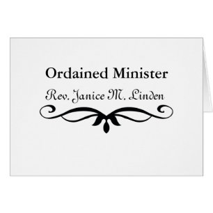 CARTÃO MINISTRO ORDENADO PRESENTES