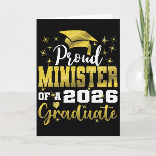 Cartão Ministro Super Orgulhoso Da Turma de Graduados de