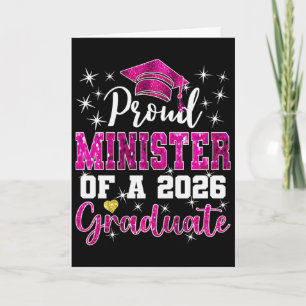 Cartão Ministro Super Orgulhoso de Graduado Senior de 202