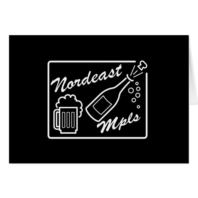 Cartão Minneapolis Nordeast (Frente Horizontal)
