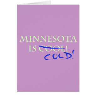 Cartão Minnesota é Legal e frio!