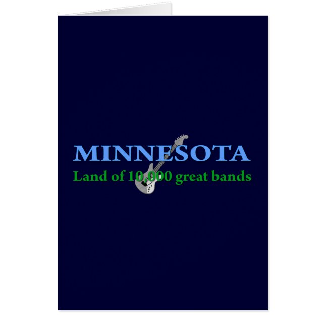 Cartão Minnesota - terra de 10.000 bandas (Frente)