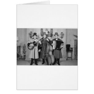 Cartão Minstrels dando uma volta de Frederick & de Nelson