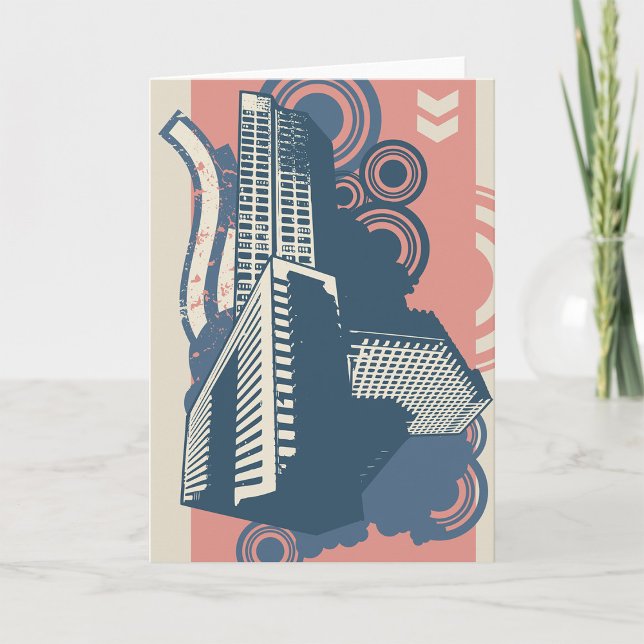 Cartão Minúscula de fundo Abstrato Urbana moderna - paisa (Criador carregado)