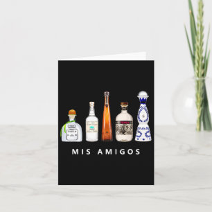 Cartão Mis Amigos Tequila Funny Cinco De Mayo Par Mexican